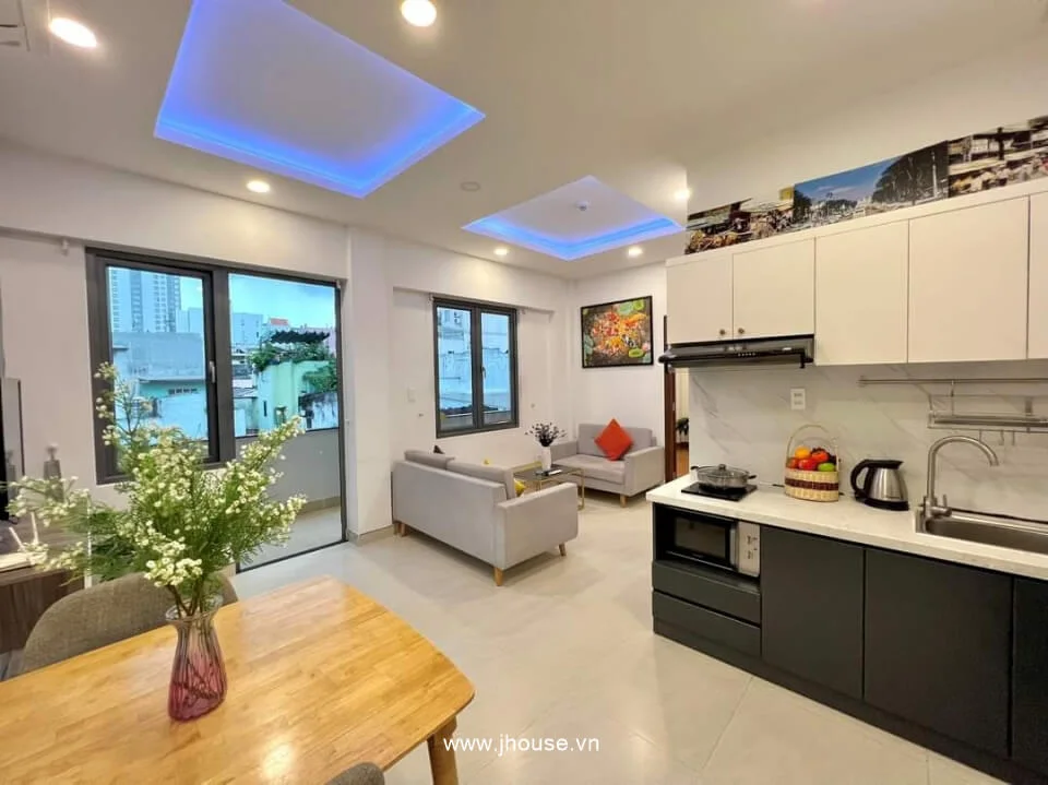 Spacious 1-BR Apartment with Long Balcony at Seven Apartment D1