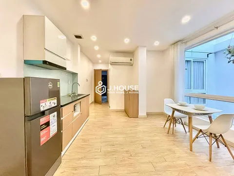 Fully furnished serviced Apt glass-walled bedroom