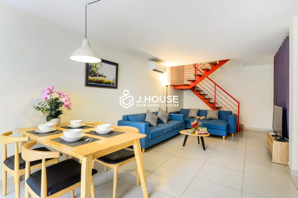 Duplex 1-Bedroom Apartment with Large Balcony at Aspire Saigon D1
