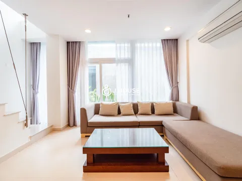 Duplex 2-bedroom apartment for rent at Glenwood Residence Thao Dien