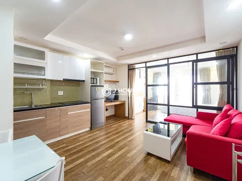 1-BR Serviced Apartment with Balcony at Tran Apartment, Thao Dien