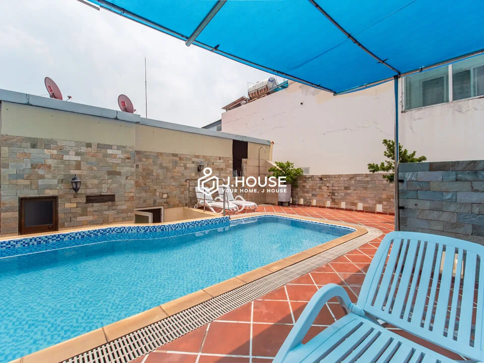 Căn hộ 2 phòng ngủ đầy đủ nội thất có gym, pool tại Thảo Điền