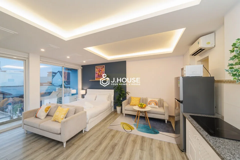 Căn hộ studio Thảo Điền view đẹp, hiện đại và tiện nghi