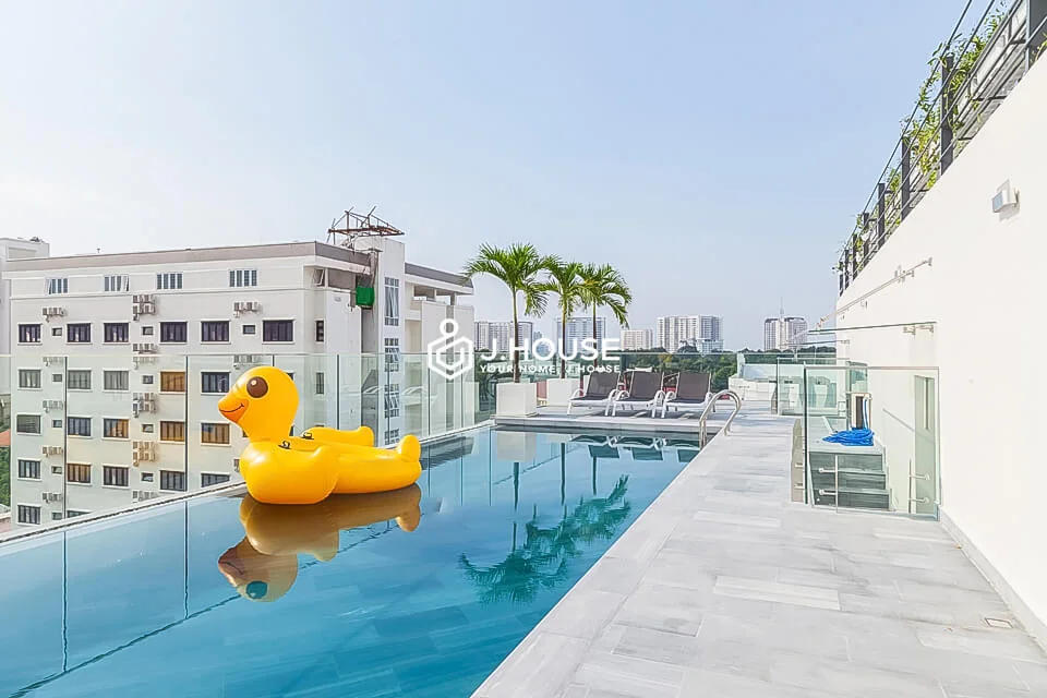 Luxury Studio Apartment With Rooftop Pool at Kim Nguyen Apartment