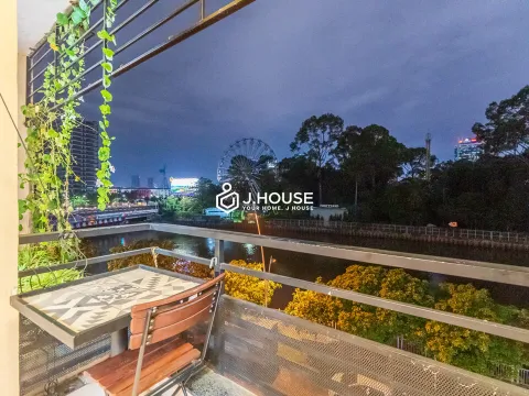 1BR Apartment with Balcony and Canal View at The Orchid Binh Thanh