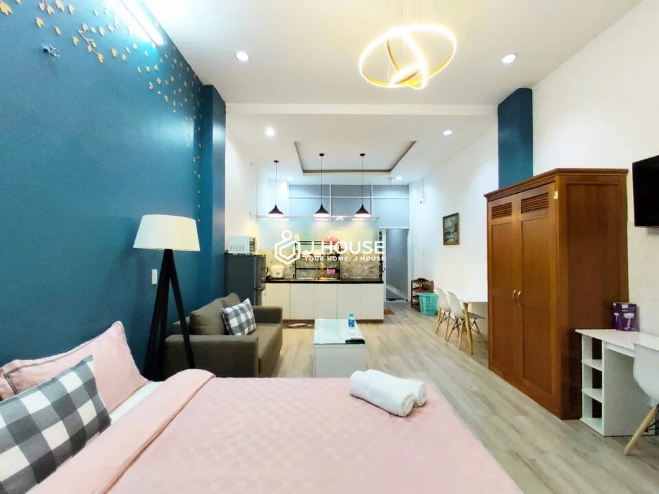Ground Floor Studio Apt (G01) w/ Private Washer at Ao Dai Apartment D1