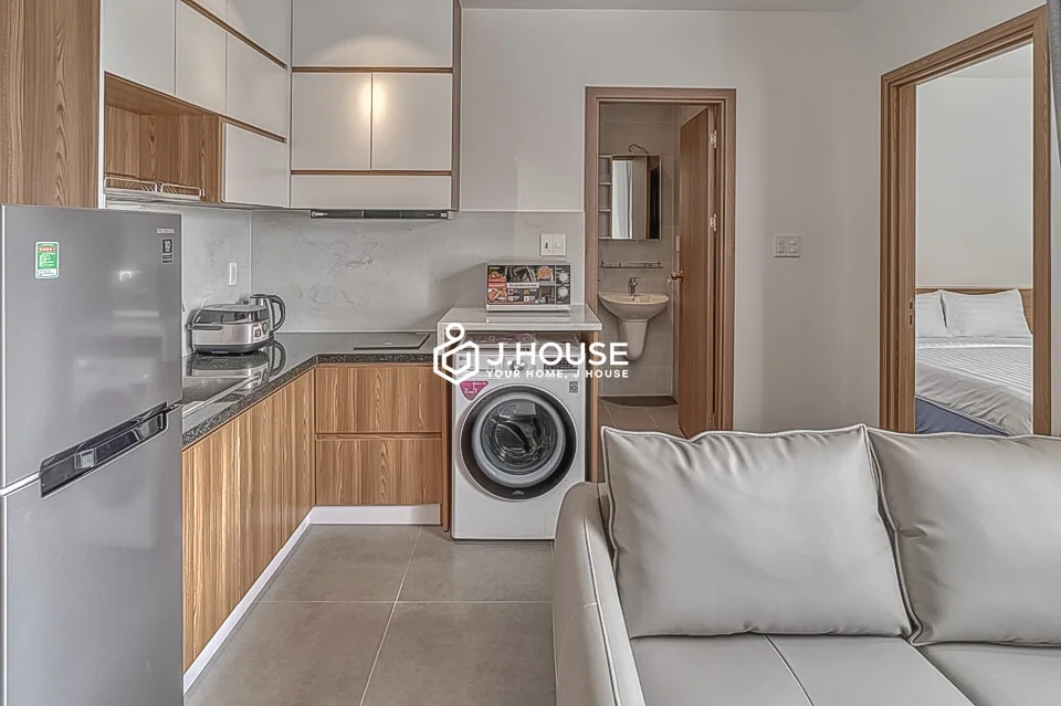 Căn hộ hiện đại có máy giặt tại Minh's Serviced Apartments Thảo Điền