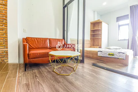 Glass-wall bedroom with balcony on No.62 Street, Thao Dien