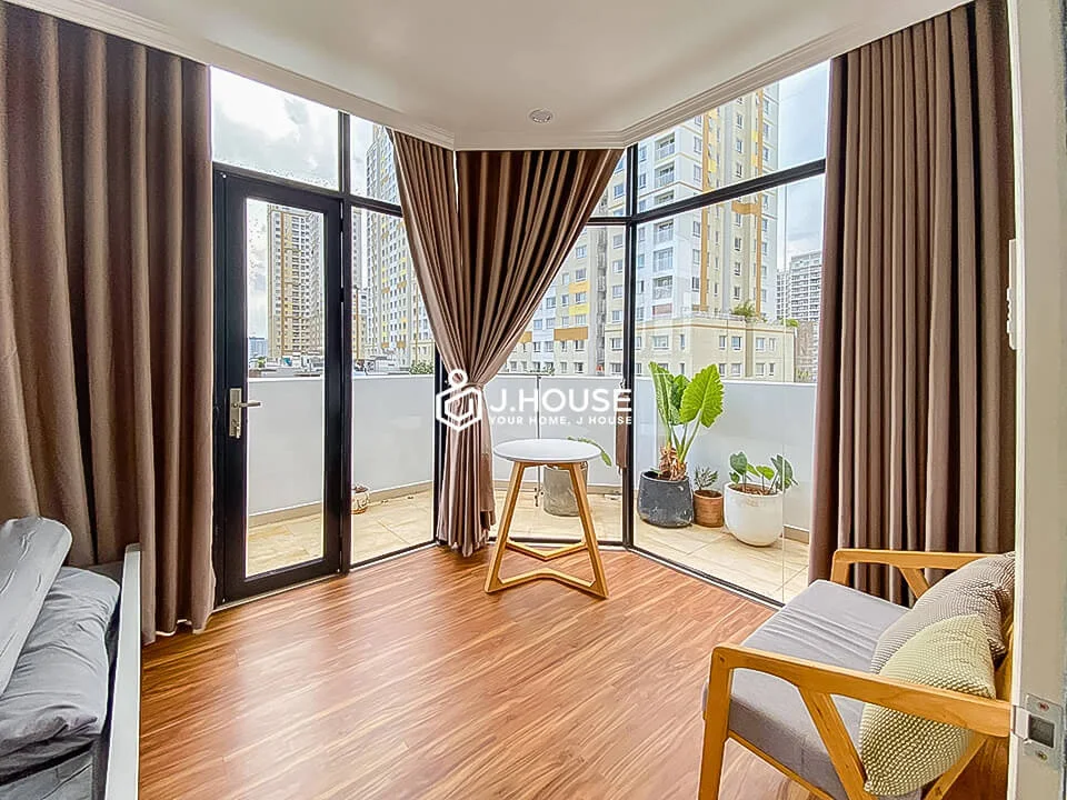 Corner 1 bedroom with large balcony in Thao Dien, District 2