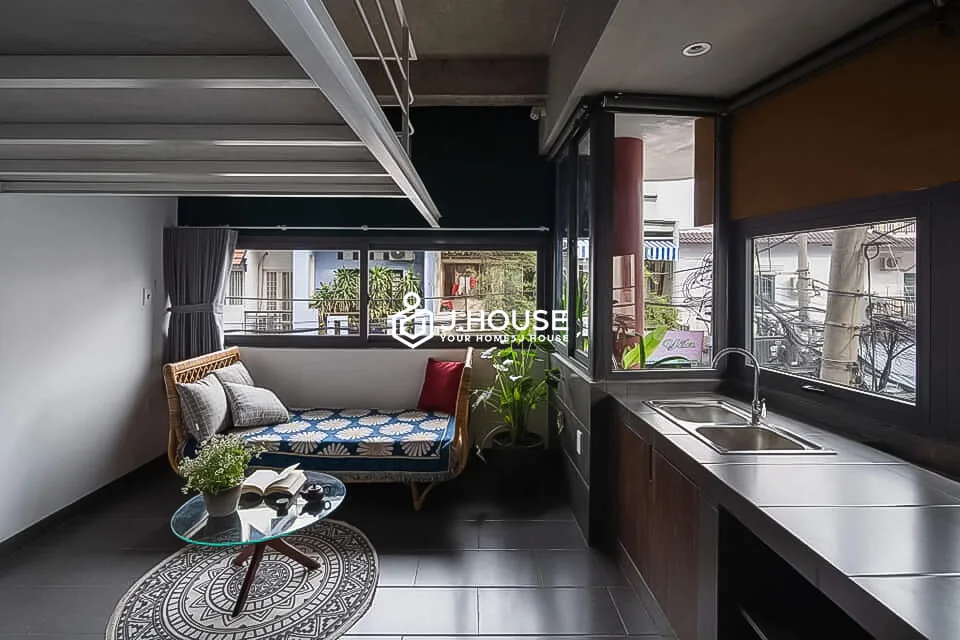 Cozy duplex with greenery on Binh Gia Street