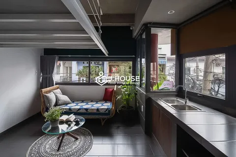 Cozy duplex with greenery on Binh Gia Street