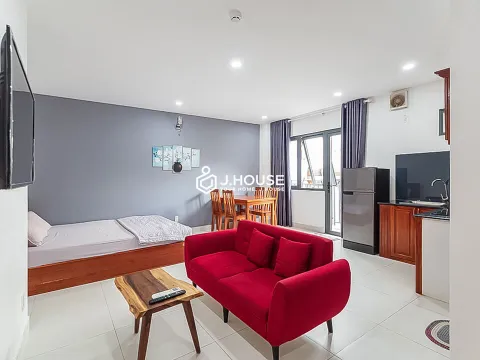 Studio Apartment with Balcony at Leontina Apartment Tan Binh (Type 4)