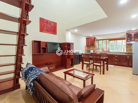 Spacious 2-BR Duplex Apartment with Gym at Lan Apartment Phu Nhuan