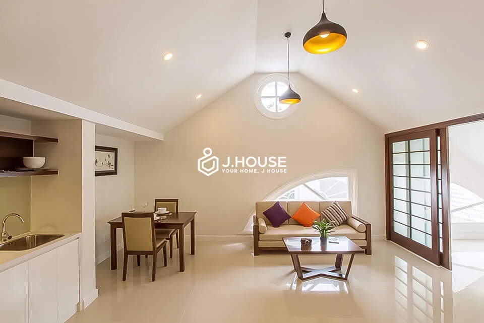 Rooftop 1BR Apartment, Japanese Style at Hi Residence, Binh Thanh