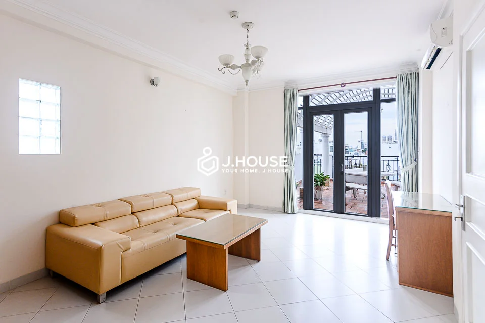 Spacious 1BR Apartment with Terrace at May Apartment, Binh Thanh