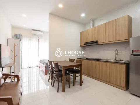 Bright studio serviced apartment with balcony in Truc Duong Thao Dien