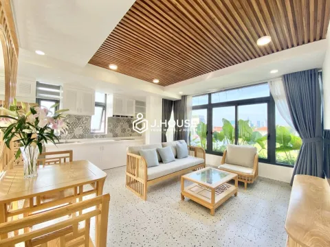 Corner Studio Apartment for Rent in Peace At Home Villa District 2