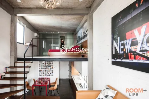 New York Loft: Căn Hộ Gác Lửng 70m², Ban Công, View Công Viên