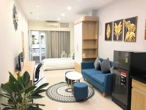 Studio Apartment with Balcony for Rent at Hien Apartment Tan Binh