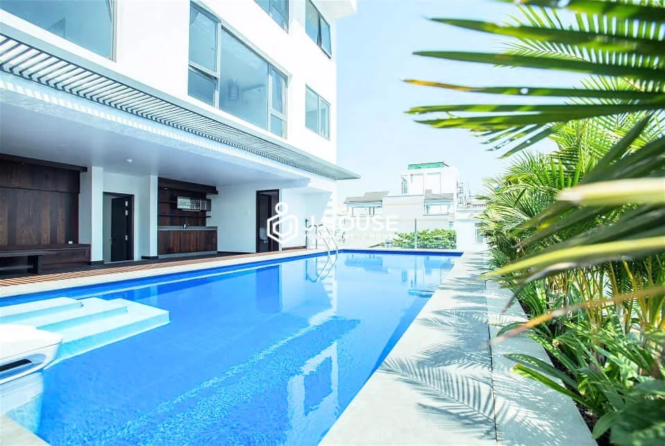 Bright Apartment with Canal View & Pool at TQD Apartment District 3