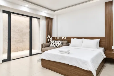 Serviced apartment with private backyard in Thao Dien, District 2