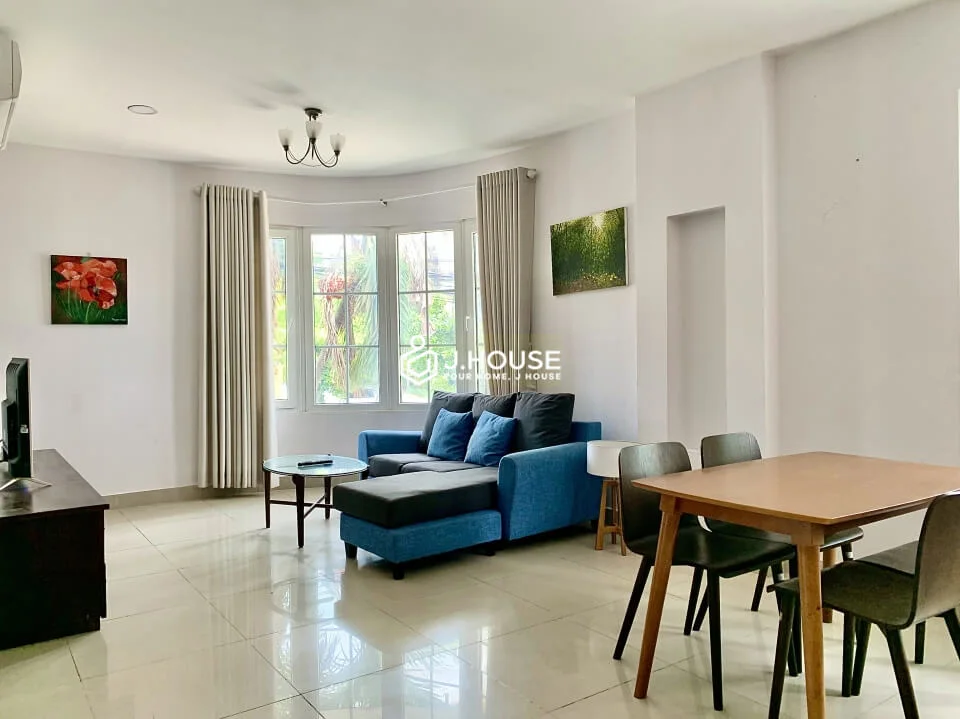 Spacious apartment with pool on Nguyen Van Huong St., Thao Dien
