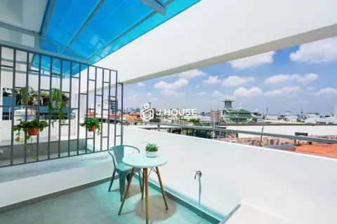 Rooftop Apartment with Big Balcony for Rent at MeeHouse Phu Nhuan