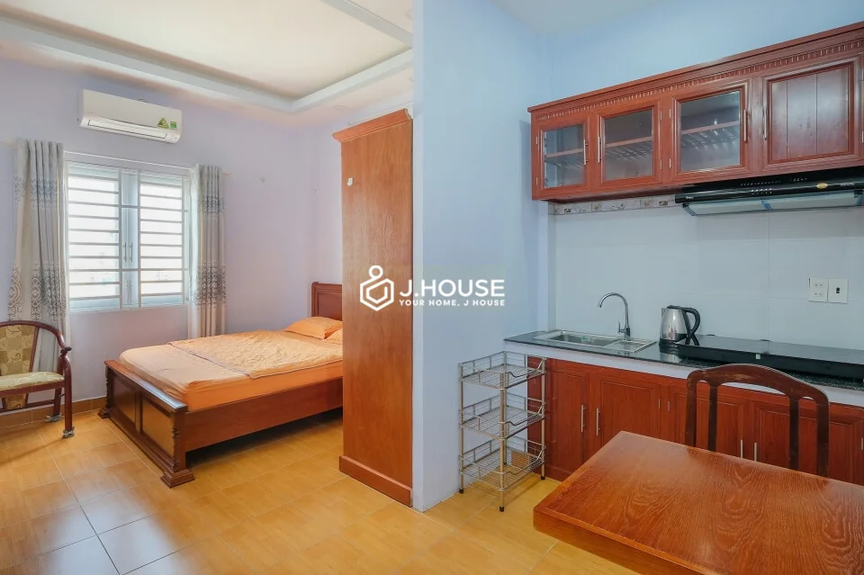 Cho thuê căn hộ Studio giá rẻ, full nội thất tại BuiLe Apartment, Bình Thạnh