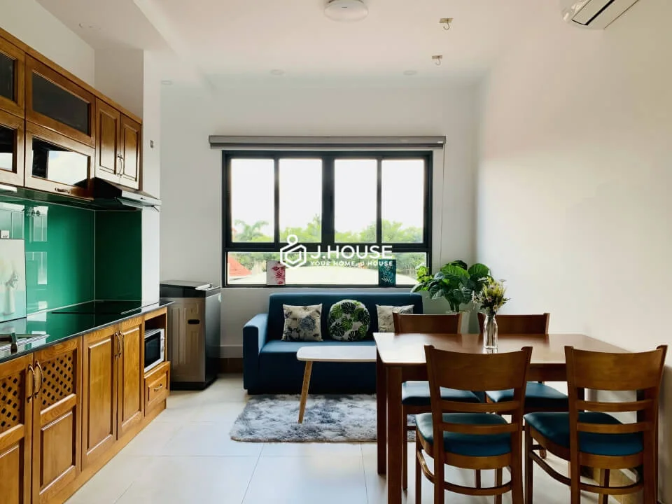 Căn hộ 2 phòng ngủ full nội thất có pool tại EcoHome Thảo Điền