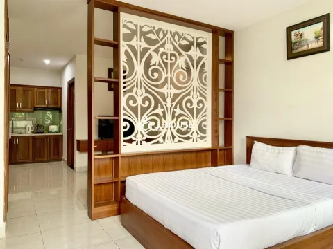 Studio Apartment with Balcony for Rent at Pink Clouds Apartment Tan Binh