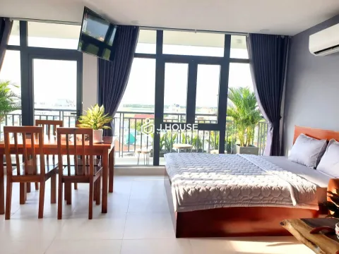 Studio Apartment with Balcony at Leontina Apartment Tan Binh (Type 1)