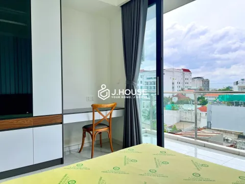 Fully furnished apartment has a balcony on 47th Street, Thao Dien