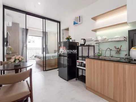 1BR Serviced Apartment with Balcony at Vinh Apartment, Binh Thanh