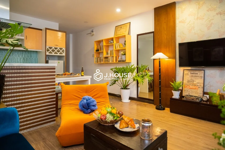 Indochine 1-BR Apt (Floor 4) near Metro Station at Elise Apartments D1