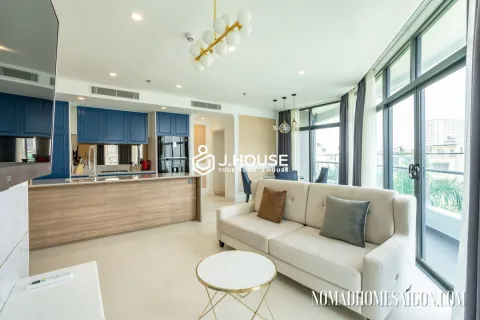 Cho Thuê Căn Hộ 2PN City Garden, View Landmark 81, Tháp Crescent