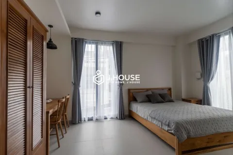 Minimalist Studio with Balcony for Rent at Huy Apartment Phu Nhuan