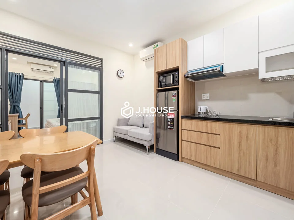 1-BR Serviced Apartment with Washer (104) at TOD Thao Dien