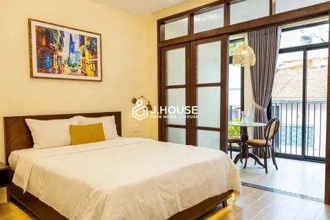 Indochine Style 1BR for Rent in District 1 with Balcony at GK Saigon