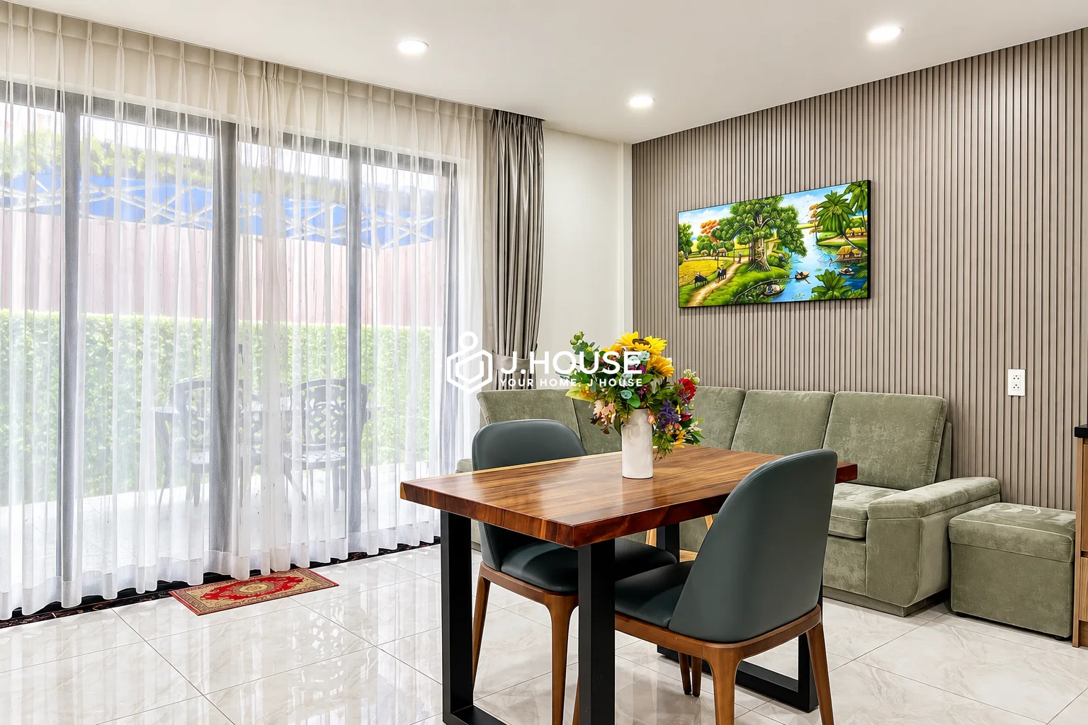 Rent 2-BR Apartment with Private Backyard at Monaco, Thao Dien