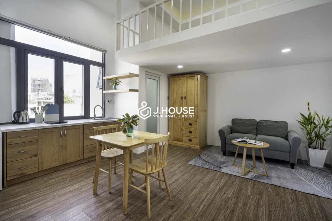Rent Modern Duplex with Wooden Interior in Phu Nhuan District - Vietstay
