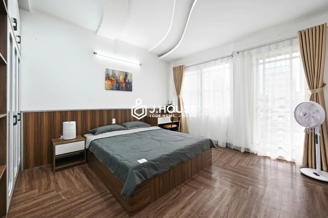 Bright 1BR with balcony, washer at Nguyen Gia Apartment, HCMC