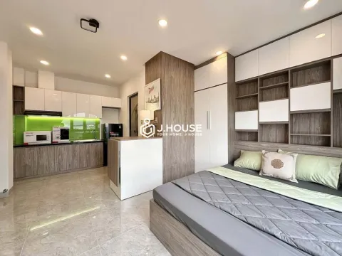 Unique Arched Window Studio Apartment For Rent in Tan Binh - Joo House