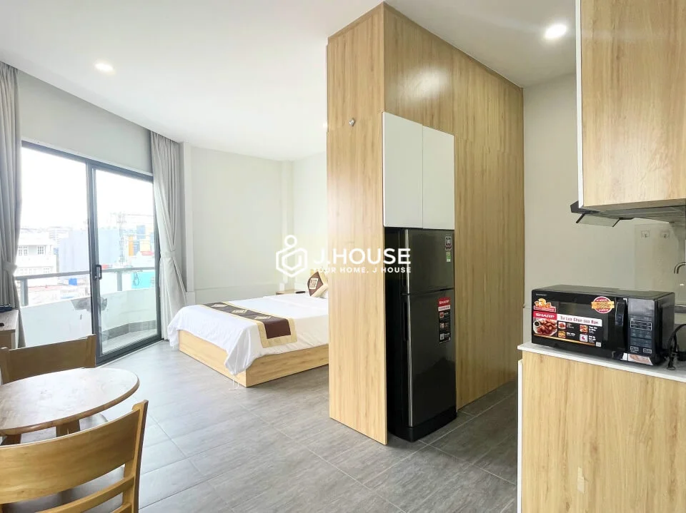 Minimalist Studio Apartment For Rent near TSN Airport, Tan Binh - TS House
