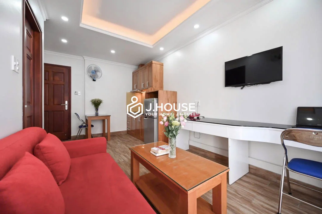 Cho Thuê Căn Hộ Dịch Vụ 1PN Ban Công Tại Genie Apartment Quận 7