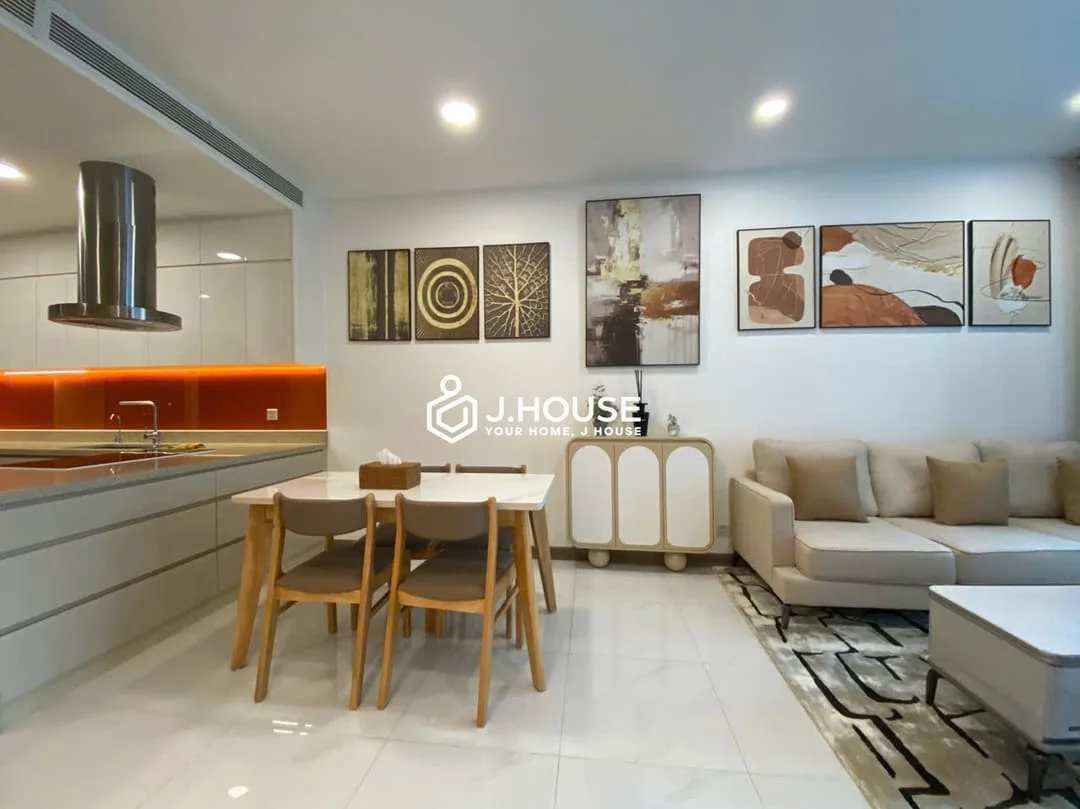 Căn Hộ 2PN Ấm Áp tại Sunwah Pearl cho thuê | Golden House View Sông