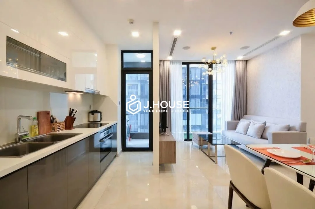 Bright 2BR Vinhomes Golden River for Rent | Bright High-Floor Living