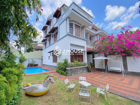 Trendy Modern-Indochine Villa for Rent in Thao Dien