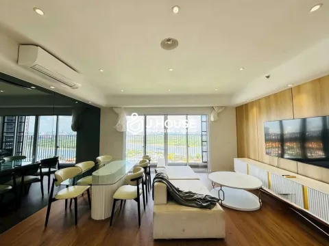 Corner 3BR Masteri Thao Dien Apartment for Rent | High Floor Nice View