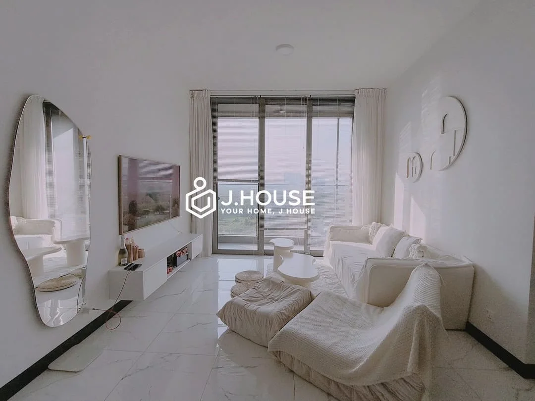 Serene 2BR Empire City Apartment for Rent | Linden Tower Creamy Style