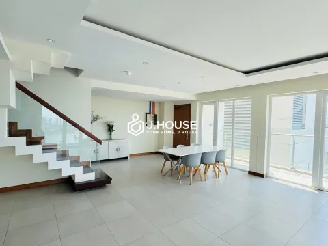 Opulent 3BR Diamond Island Duplex for Rent | High Floor River View